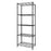 5-Tier Metal Plant Stand Planter Flower Display Rack Multifunctional Storage Shelf Black