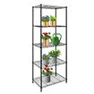 5-Tier Metal Plant Stand Planter Flower Display Rack Multifunctional Storage Shelf Black