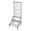 3-Tier Hanging Plant Stand Rack Metal Flower Pot Display Shelf Garden Planter Black