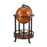 Antique Globe Bar Cabinet Mini Wine Rack Drinks Round Storage Mid-century Alcohol Trolley Cart