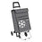 Shopping Trolley Cart Portable Grocery Bag Foldable Market Luggage Basket 4 Wheels Aluminium Gray