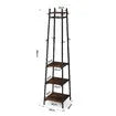 Freestanding Coat Rack Stand Clothes Garment Closet Organizer Hooks Hanger Display Shelf