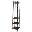 Freestanding Coat Rack Stand Clothes Garment Closet Organizer Hooks Hanger Display Shelf