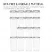 24 Pack BPA Free Airtight Kitchen Organization Set for Pantry Organization Storage Plastic Canisters