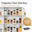 24 Pack BPA Free Airtight Kitchen Organization Set for Pantry Organization Storage Plastic Canisters