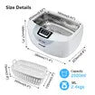 Ultrasonic Cleaner Heating Cleaning Machine for Rings Watches Dentures Glasses Razors 2500ml MAXKON