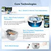 Ultrasonic Cleaner Heating Cleaning Machine for Rings Watches Dentures Glasses Razors 2500ml MAXKON