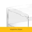 Large Cake Display Cabinet 4 Tier Acrylic Stand Case Unit Holder Bakery Cupcake Muffin Donut Pastry Model Toy Showcase Desktop 5mm Transparent