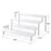 4 Tier Cupcake Stand Acrylic Cake Display Shelf Unit Pastry Bakery Donut Model Holder Rack Clear 5mm Thick for Wedding Party