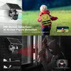 PTZ Security Camera 4G LTE CCTV Spy Wireless Home Surveillance System Outdoor With Solar Panel Battery SIM Card