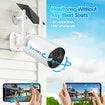 Wifi Security Cameras 4 Set Wireless CCTV Home Spy Surveillance System Outdoor With 8CH NVR Solar Panel Battery