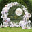 1.8M Wedding Party Arch Mesh Backdrop Stand White Round Hoop Decoration Circle Metal Frame Photo Balloon Flower Display