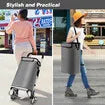 Shopping Trolley Cart Wheeled Bag Storage Trolly Foldable Grocery Market Utility Granny Stair Climbing Wheels Aluminium 45kg