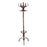 Wooden Coat Rack Stand 12 Hooks Freestanding Hall Tree Hanger Organiser for Clothes Hat Jacket Umbrella Walnut Brown