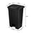 87L Rubbish Trash Bin Kitchen Dustbin Garbage Waste Recycling Compost Can Pedal Black Large Plastic for Garden Home Office