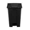 87L Rubbish Trash Bin Kitchen Dustbin Garbage Waste Recycling Compost Can Pedal Black Large Plastic for Garden Home Office