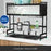 Dish Drying Rack Holder Drain Caddy Kitchen Drainer Cutlery Utensil Storage Over Sink Organiser Enclosed With Door 95cm