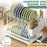 Dish Drying Rack 2 Tier Plate Over Sink Drainer Cutlery Utensil Holder Kitchen Organiser Storage Shelf Auto Drainage