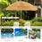 Costway 2M Havana Beach Umbrella Fringed Outdoor Tilting Parasol Sun Shade Shelter Garden Patio Hawaii