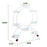 Plant Flower Pot Stand Display Shelf Planter Holder Indoor Outdoor Trolley Rack White Garden Balcony Metal Shelving Unit with Wheels