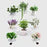 Plant Flower Pot Stand Display Shelf Planter Holder Indoor Outdoor Trolley Rack White Garden Balcony Metal Shelving Unit with Wheels