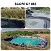 10x8m Pond Liner HDPE Fish Koi Pool Skin Waterfall Water Garden Pad Black Reservoir Fountain Landscaping Heavy Duty 0.2mm