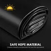 10x8m Pond Liner HDPE Fish Koi Pool Skin Waterfall Water Garden Pad Black Reservoir Fountain Landscaping Heavy Duty 0.2mm