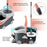 Spin Mop and Bucket Set Floor Cleaner Dust Magic Dry Twist Cleaning System 4 Microfibre Heads for Wood Tile Hardwood