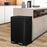 60L Rubbish Bin Dual Compartment Pedal Garbage Can Recycling Waste Stainless Steel Trashcan Soft Closing Lid Kitchen Black