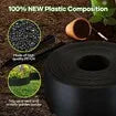 30mx15cm Garden Edging Lawn Border Landscape Edge Flexible DIY Fence Barrier Path Driveway Plant Grass Flower Bed Support Plastic Roll Kit