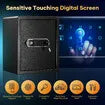 Digital Safe Security Box Electronic 40L Key Lock Money Jewellery Cash Deposit Fingerprint Steel Password Home Office