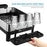 Dish Drying Rack Plate Drainer Cutlery Utensil Holder Tray Kitchen Organiser Storage Shelf Stainless Steel