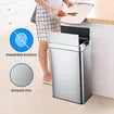 Smart Trash Bin 60L Sensor Kitchen Waste Rubbish Recycling Garbage Can Automatic Motion Office Basket