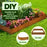 6pcs Garden Edging Set 6mx20cm Lawn Landscape Border Flower Plant Grass Bed DIY Flexible CorTen Steel Path Driveway Fence