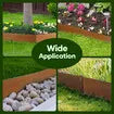 6pcs Garden Edging Set 6mx20cm Lawn Landscape Border Flower Plant Grass Bed DIY Flexible CorTen Steel Path Driveway Fence