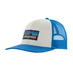 Patagonia P-6 Logo Unisex Trucker Hat - White/Redtail Rust