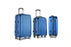 3pc Wanderlite LuggageTrolley Set Travel Suitcase Storage Organiser Carry On Hard Case TSA Lightweight Blue