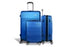 Wanderlite 3pc Luggage Trolley Set Suitcase Travel TSA Carry On Hard Case Lightweight Blue