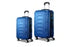 2pc Wanderlite Luggage Trolley Travel Suitcase Set TSA Hard Case Lightweight Blue