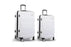 Wanderlite 2pc Luggage Trolley Set Suitcase Travel TSA Carry On Hard Case Lightweight White