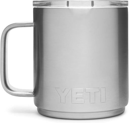 YETI Rambler 10 oz Stackable Mug, Vacuum Insulated, Stainless Steel with MagSlider Lid, Stainless