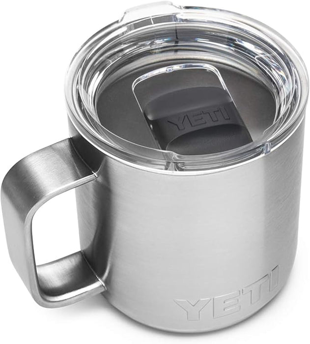 YETI Rambler 10 oz Stackable Mug, Vacuum Insulated, Stainless Steel with MagSlider Lid, Stainless