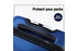 2pc Wanderlite Luggage Trolley Travel Suitcase Set TSA Hard Case Lightweight Blue