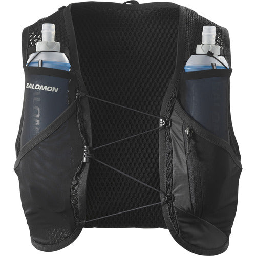 Salomon Active Skin 8 Set Unisex Hydration Vest - Black/Metal - L