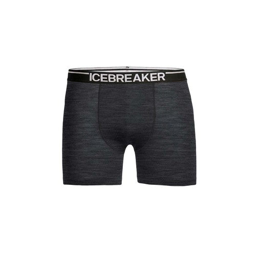 Icebreaker Anatomica Mens Merino Boxer Underwear - Jet Heather - L