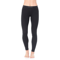 Icebreaker Oasis 200 Womens Thermal Base Layer Leggings - Black - L