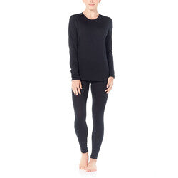 Icebreaker Oasis 200 Womens Thermal Base Layer Leggings - Black - L