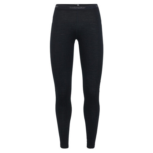 Icebreaker Oasis 200 Womens Thermal Base Layer Leggings - Black - L