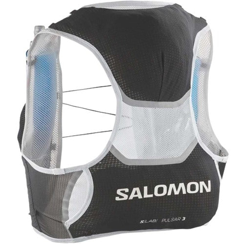 Salomon S/Lab Pulsar 3 Hydration Vest with Flasks - Black/White - L