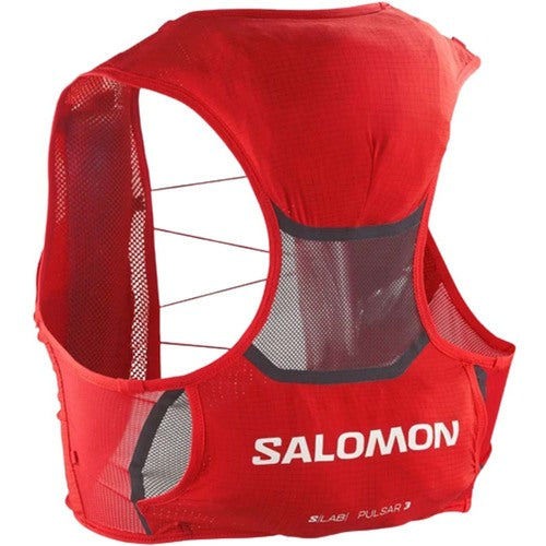 Salomon S/Lab Pulsar 3 Hydration Vest with Flasks - Fiery Red / Black - L